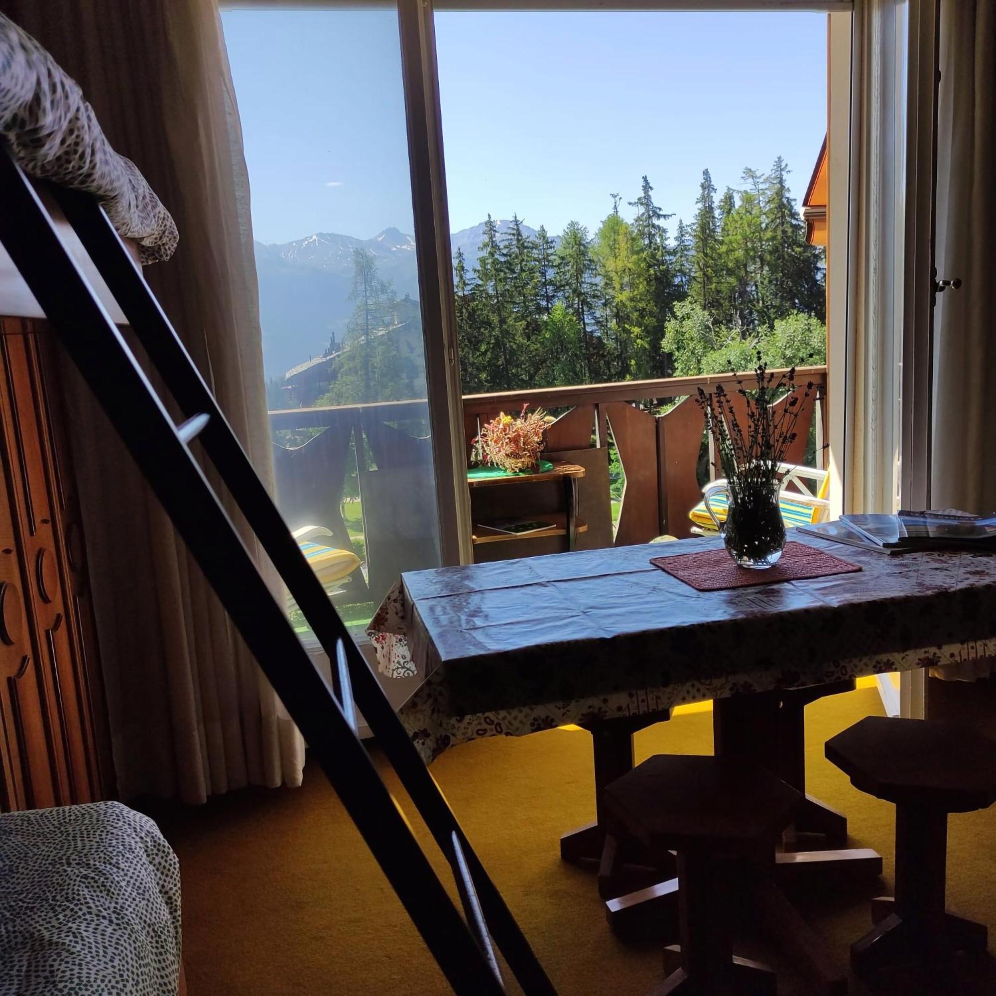 Bellevue Crans-Montana Apartment Bagian luar foto